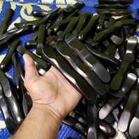 Outils de travail du cuir en bois d'ébène noir de qualité supérieure, ensemble artisanal durable à prix de gros