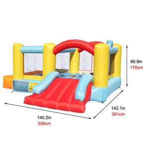 Gran Castillo Inflable para Exteriores con Aro de Baloncesto y Tobogán, Equipo de Diversión Inflable para Casa de Brinco - Product Image 5