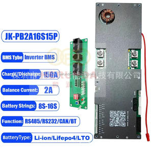 JK 병렬 JiKong 7-16S 100A 150A 200A 에너지 저장 배터리 1A 2A 액티브 스마트 BMS JK-PB2A16S20P 인버터 용 LCD 화면 포함 - Product Image 6