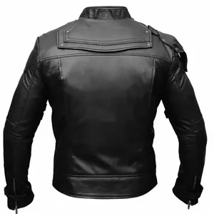 Oem Custom Wholesale Price Fashion <b>Leather</b> <b>Jacket</b> For Men New Style Men's Zipper High Quality <b>Real</b> <b>Leather</b> <b>Jackets</b> - Product Image 2