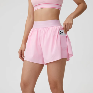 Jupe plissée personnalisée pour femme, taille haute, 2 en 1, sportive, pour la course à pied, le tennis, le paddle, le golf, le pickleball, avec poche - Product Image 6