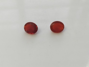 Opale de feu naturelle 12x10MM, taille ovale, meilleure qualité, pierre précieuse naturelle pour la fabrication de bijoux - Product Image 1
