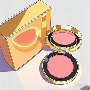 The factory sells popular, high-quality, finely textured, richly colored and portable <b>blush</b> cosmetics. - Product Image 4