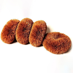 Cepillos de tawashi naturales para limpieza de cocina, mini cepillos de fibra de coco para fregar y esponjar. - Product Image 6