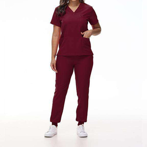 Customizable High-quality Soft Selected Denim Fabric Medical Uniform <b>Scrub</b> <b>Sets</b> for Unisex - Product Image 1