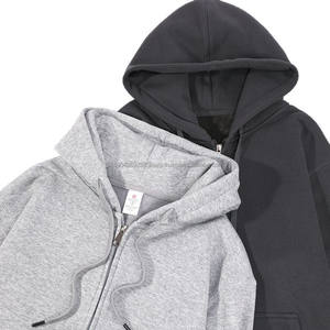 Sudadera con Capucha Personalizada para Hombre, con Cremallera, de Algodón Terry, para Uso Casual, Bordada, Lavada, Ajuste Cómodo, con Bolsillo Delantero, Resistente al Viento - Product Image 5
