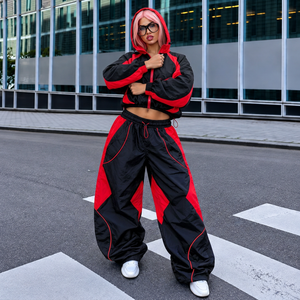 Custom 180 GSM <b>Womens</b> <b>Windbreaker</b> Tracksuit Taslan <b>Windbreaker</b> Lightweight Tracksuit for Sportswear Brands - Product Image 1