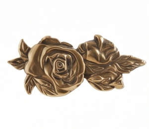 Vintage Style Rose Design Handcrafted <b>Curtain</b> Wall <b>Hook</b> Durable Material <b>With</b> Elegant Finished Perfect For Decorative Use - Product Image 1