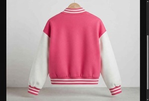 Chaqueta Universitaria de Lana Premium, Estilo Bordado, Unisex, Otoño Invierno, Corte Regular, Chaqueta Térmica Universitaria - Product Image 2