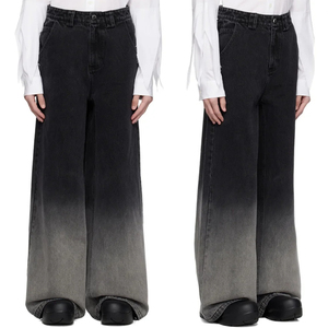 <b>Men</b>’s Premium Baggy <b>Jeans</b> Modern <b>Relaxed</b> <b>Fit</b> Wide Leg Denim Trousers Vintage Wash Casual Streetwear Pants - Product Image 5