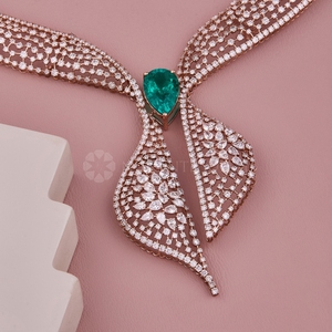 Collier en diamant rond de qualité supérieure, diamant créé en laboratoire avec certification IGI et clarté VVS pour la vente en gros - Product Image 4