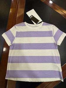 Camiseta de hombre a rayas, extragrande, de algodón, tejida, de manga corta, cuello redondo, informal, estilo streetwear. - Product Image 1