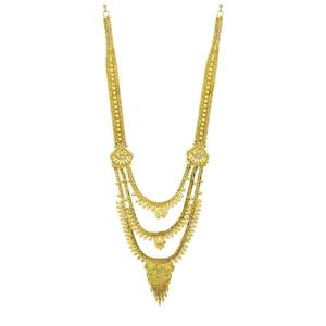 Collares Largos Rani Haar de Latón Chapado en Oro de 14K, 18K y 24K, Diseño Turco Tradicional, Joyería Rellena de Oro, Oro Joyería - Product Image 3