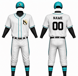 Uniforme de baseball personnalisé réversible imprimé par transfert thermique, unisexe, 100% polyester, respirant, écologique, antibactérien, kit adulte - Product Image 3