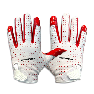 Gants de football américain 7v7 en gel de silicone à doigts complets pour receveur, haute qualité, personnalisables, durables, antidérapants, pour jeunes et adultes, en caoutchouc - Product Image 3