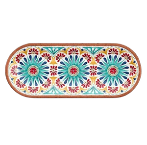 Bandeja de Servir de Madera Hecha a Mano Sin Asas – Plato de Servir Estilo Rústico para Desayuno y Aperitivos - Product Image 1