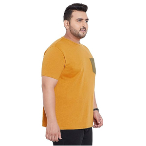 Camiseta de algodón de alta calidad con estampado DTG personalizado para hombre, estilo oversize, holgada, estilo streetwear, con bolsillos frontales, OEM. - Product Image 3