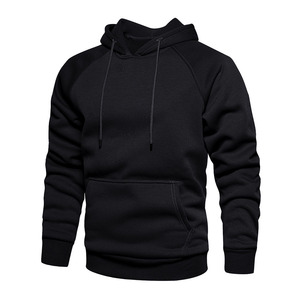 Sudadera con Capucha de Forro Polar para Hombre, Estilo Nuevo 2026, Manga Raglán, Gruesa, Informal, Deportiva, con Bolsillos, para Gimnasio - Product Image 3