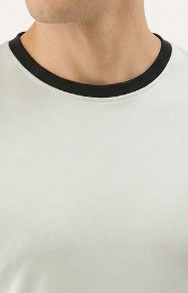 Camiseta Ringer Personalizada al por Mayor para Hombre, Cuello en Contraste de Dos Tonos, Cuello Redondo, Manga Corta, Corte Regular, Poliéster/Algodón, de Secado Rápido - Product Image 2