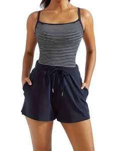 Women's 2-Piece Floral Vest Shorts Set Sleeveless Vest Casual Shorts 2 Pockets Breathable Quick Dry 100% Cotton Home Loungewear - Product Image 4