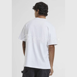 Camiseta lisa de alta calidad para hombre, venta al por mayor, camisetas con estampado bordado personalizado, camisetas de cuello redondo de punto de algodón 100% sólido para hombre - Product Image 5