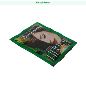ผงเฮนน่า100% จาก sanjeevani แท้สีเขียวสมุนไพรย้อมสีแบบกึ่งถาวร - Product Image 1