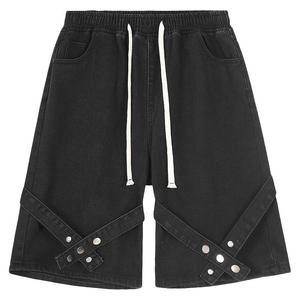 Unisex <b>Camo</b> Denim Shorts <b>Men</b> Women Woodland Camouflage Acid Wash Baggy Knee Length Jean Shorts Streetwear Summer Jorts Wholesale - Product Image 5