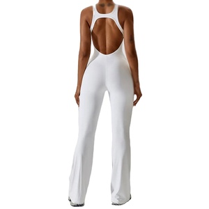 Vêtements de sport femmes ensemble de levage des fesses vêtements de sport solide Yoga combinaison une pièce tenue Fitness body vêtements d'entraînement pour les femmes - Product Image 4