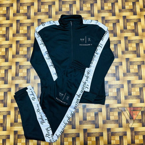 Unisex High Quality Breathable Fleece 100% <b>Polyester</b> <b>Tracksuits</b> Comfortable Training Wear Set Side Strips Winter Adults Custom - Product Image 1