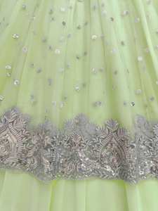 Ensemble élégant de robe lehenga en faux georgette avec dupatta et voile papillon doux pour les occasions festives et les mariages - Product Image 6