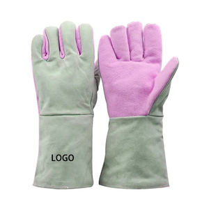Gants de soudage en cuir de vachette résistant à la chaleur, haute résistance, 14 pouces, pour soudeurs TIG/MIG, protection des mains. - Product Image 1