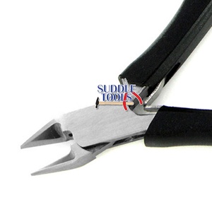 Angled Diagonal Jaw Micro Side Wire <b>Cutter</b> Nipper Stainless Steel Tool DIY Jewelry Making Watchmaking Black - Product Image 1