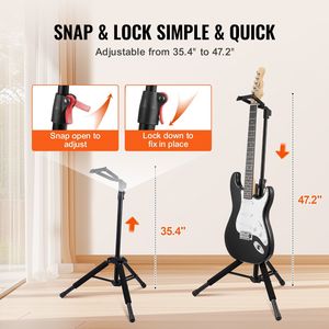 Supporto per treppiede per chitarra 47.2 35.4 pieghevole in altezza regolabile - Product Image 3