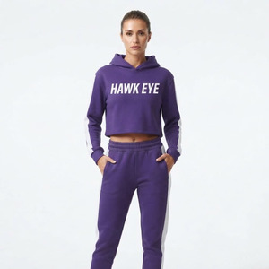 Sudadera Deportiva Hawk Eye para Mujer, Tela Delgada de 300g, Invierno, Antibacteriana, Transpirable, con Botones, Servicio OEM - Product Image 1
