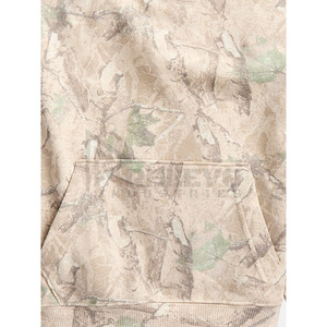 Custom <b>Men's</b> Camouflage Hooded Sweatshirt Oversized French Terry Casual Autumn <b>Pullover</b> With Front Pocket - Product Image 3