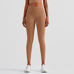 Women's High Quality Spandex <b>Polyester</b> Knitted Casual Breathable Gym <b>Leggings</b> Quick Dry Eco-Friendly Exercise Yoga Pants - Product Image 4