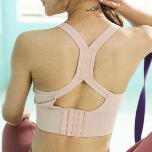 Sujetador deportivo OEM 2026 con logo personalizado, talla grande, ropa deportiva, sujetador deportivo ajustable con espalda cruzada para yoga, fabricado por TRIOTAKE INDUSTRY - Product Image 3