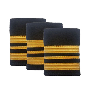 Customized <b>Shoulder</b> Boards Uniform Epaulette In Golden Color Embroidered Soft Slip Epaulette From Pakistan - Product Image 4