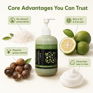 Liquide vaisselle enzymatique naturel au citron et aux graines de thé, nettoyant écologique pour la cuisine, pour la vaisselle, les fruits et les légumes, doux pour les mains - Product Image 4