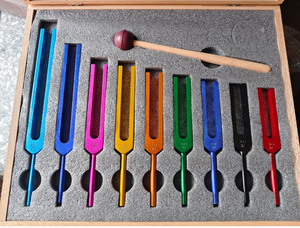 Juego de diapones de solfeo de colores: 9 frecuencias sagradas sin peso (estuche, mazo) - Product Image 4