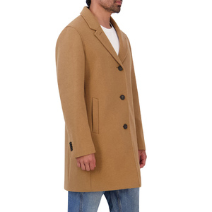 CHALASA SPORTS Manteau long en laine pour homme, col en V, style trench-coat, streetwear, mode, chaud, décontracté, double boutonnage, automne-hiver - Product Image 5