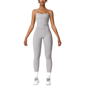 Conjunto de Ropa Deportiva de Yoga con Logotipo Personalizado para Mujer, Conjunto de Sujetador Deportivo y Leggings, Ropa Deportiva - Product Image 1