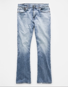 Jean en denim de coton pour homme, taille haute, coupe droite, couleur unie, respirant, coupe décontractée, poids moyen, style automne - Product Image 5