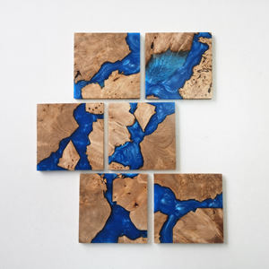 Posavasos de Resina Marina Personalizables, Posavasos de Resina de Arce de Alta Calidad, Posavasos de Resina y Madera, Gran Éxito de Ventas - Product Image 5