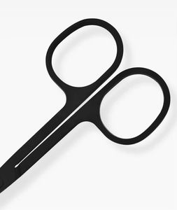 Ciseaux chirurgicaux professionnels en acier inoxydable à pointe incurvée et droite de précision, certifiés CE, pour sourcils, cils, ongles et iris - Product Image 5