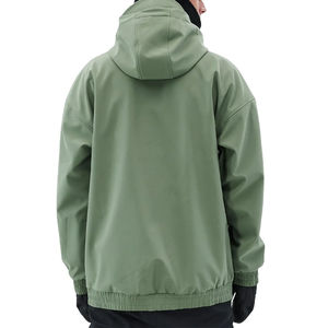 Chaqueta de Invierno para Hombre, Talla Grande, con Capucha, Resistente al Viento, Ecológica, Personalizada, Tipo Bomber, para Esquí, Impermeable, con Cierre y Estampado - Product Image 2