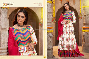 Patola de algodón puro de buena calidad tradicional indio estampado Lehenga Choli para Mujeres a una tasa más baja - Product Image 3