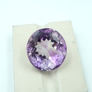 Pierre précieuse améthyste naturelle de forme ovale, 31,25 carats, pierre non montée - Product Image 6