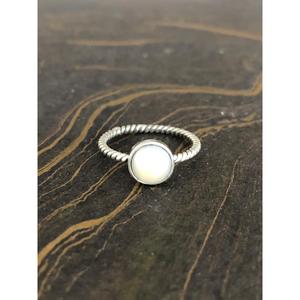 <b>Dainty</b> 2.1 Grams Pearl <b>Ring</b> - Product Image 1