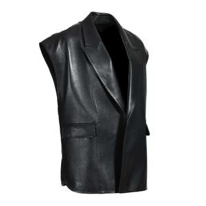 Chaleco de Motociclismo sin Mangas para Hombre, Diseño 2026, Tallas Grandes, Chaqueta de Cuero Impermeable y Resistente al Viento, Hecho en Pakistán - Product Image 2